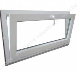 Okno plastové 1000x600 mm, bílá/bílá, výklopné
