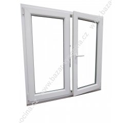 Okno plastové 1200x1500 mm, bílá/bílá, štulp, kotvy ZDARMA