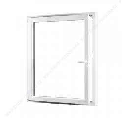Okno plastové 1100x1200 mm, bílá/bílá, levé