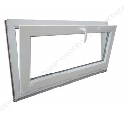 Okno plastové 1000x600 mm, bílá/bílá, výklopné