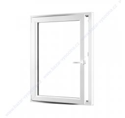 Okno plastové 700x900 mm, bílá/bílá, levé
