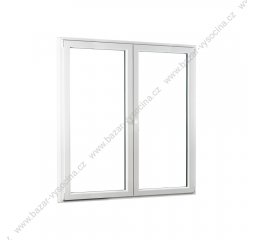 Okno plastové 1500x1300 mm, bílá/bílá, štulp