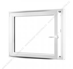 Okno plastové 900x600 mm, bílá/bílá, levé