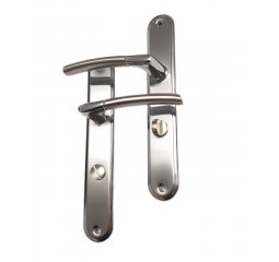 Štítové kování Zorba - WC, 72 mm, chrom/satén