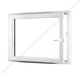 Okno plastové 1200x800 mm, bílá/bílá, levé