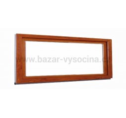 Okno plastové 1100x600 mm, zlatý dub/bílá, levé