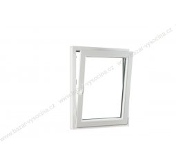Okno plastové 800x960 mm, bílá/bílá, pravé