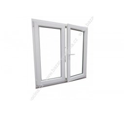 Okno plastové 1500x1400 mm, bílá/bílá, štulp