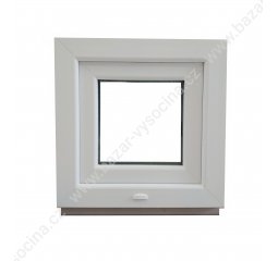 Okno plastové 500x600 mm, bílá/bílá, levé